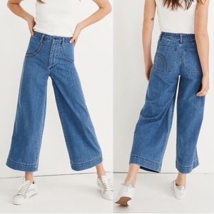 Madewell Rainbow Stitched Emmett Wide Leg 33NWOT